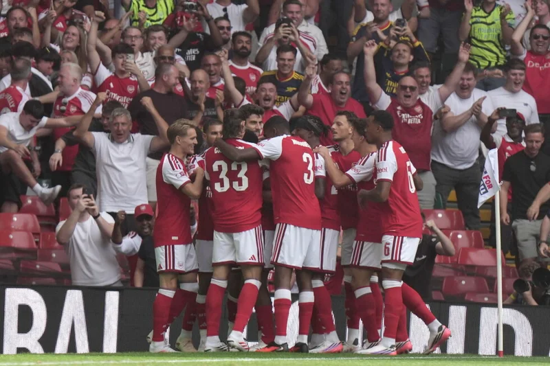 Arsenal scores inside 25 seconds in Community Shield against Man City