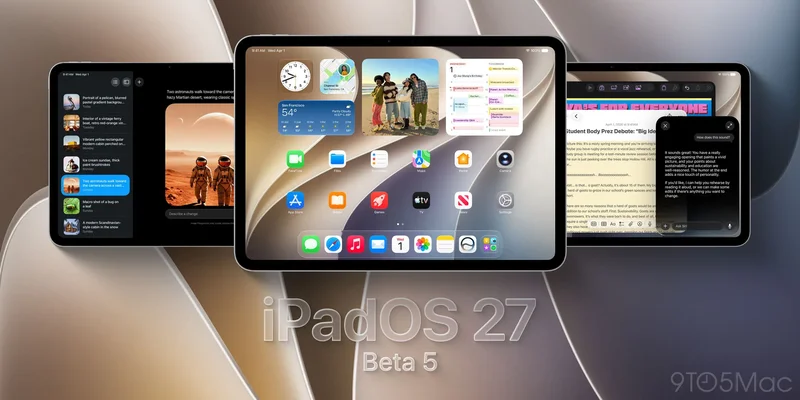 Apple releases beta 5 for iPadOS 27, watchOS 27, and more