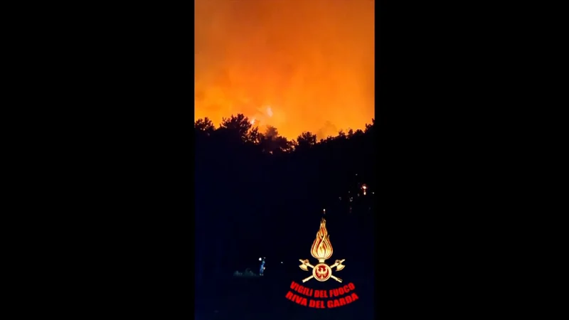 At least 200 people evacuated as wildfire rages near Lake Garda