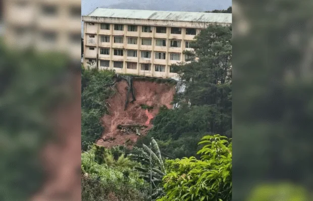 Landslide puts Benguet school at risk
