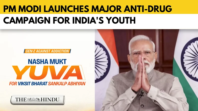 Watch: PM Modi launches ‘Nasha Mukt Yuva’ campaign | 100-week drive for a drug-free India