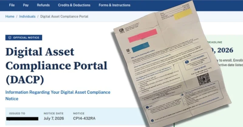 Fake IRS letters target cryptocurrency holders