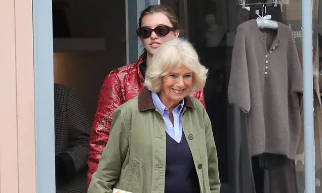 It's a family affair for Camilla! Queen takes sister, daughter and granddaughter on girls' shopping trip near Balmoral