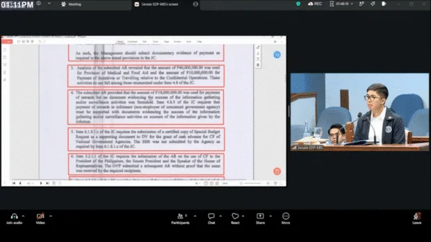 WATCH: Liquidation of med, travel, reward funds lacked documentation