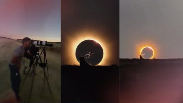 VIDEO: Danny León's stunning skateboarding tricks during solar eclipse