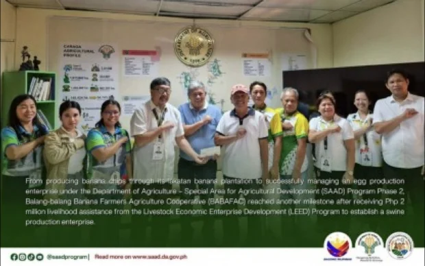 DA gives P2M to Agusan del Norte coop for swine production