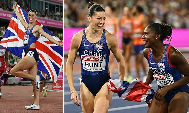 Britain's QUADRUPLE golden girl Amy Hunt eyes up 'eight-week hibernation' with her family after celebrating four European Championship gold medals with champagne