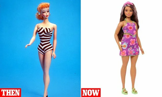 Barbie and Ken get a reality check! Study reveals how dolls are finally starting to look like real people - with 'Curvy Barbie' closely matched to today's average woman