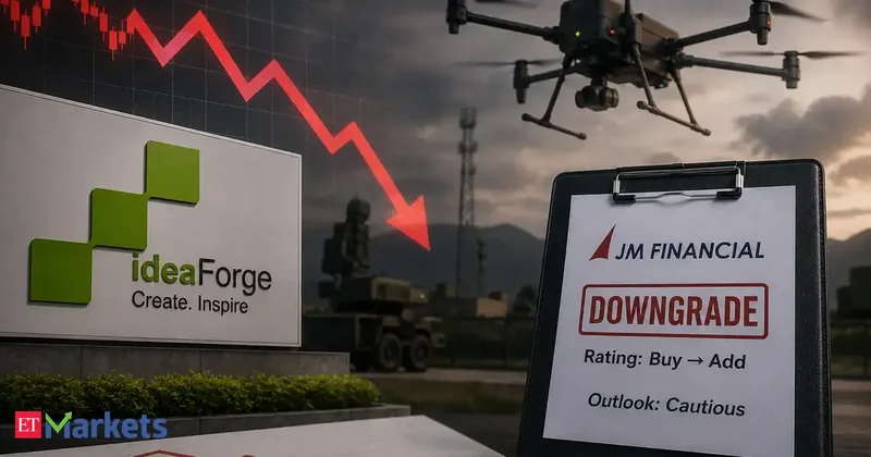 ideaForge Technology shares drop over 9% in two days. JM Financial downgrades rating