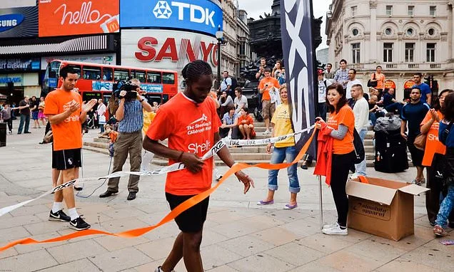 Cambridge 'plagiarism' professor claimed he ran nine marathons with broken leg that 'ballooned to twice the size'... but photos of him at the finish line tell a different story