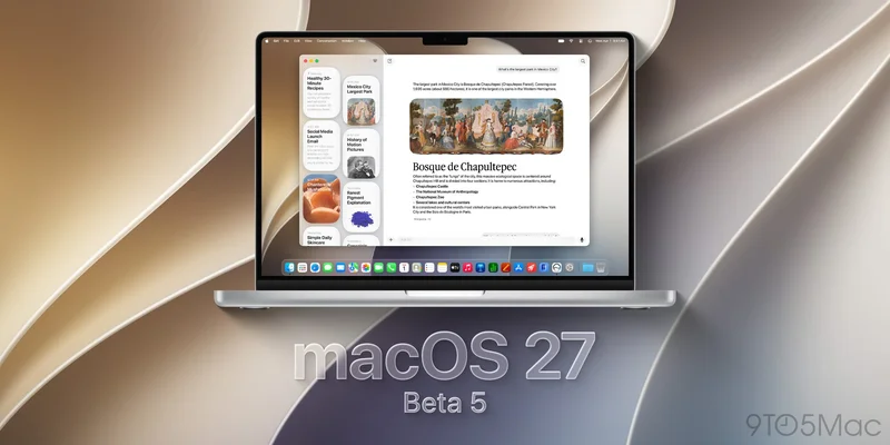 macOS 27 Golden Gate beta 5 now available to developers