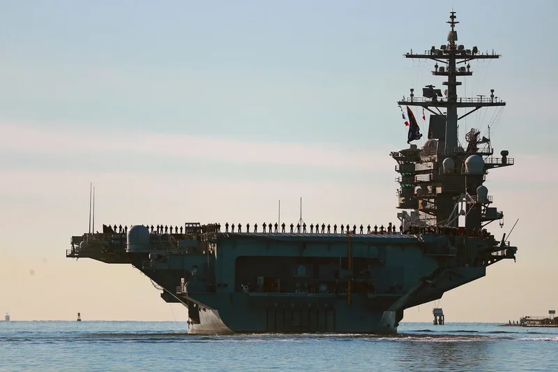 New aircraft carrier heads toward Mideast after reports of issues on long-deployed USS Lincoln