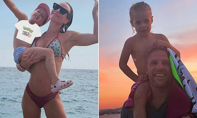 Chloe Madeley and her ex James Haskell holiday together with their daughter Bodhi after he admitted to his major failings in marriage