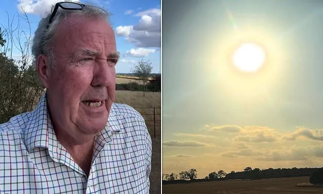 Jeremy Clarkson moans that he couldn't see the once-in-a-generation solar eclipse from his Cotswolds home as millions of sky watchers share their stunning snaps of the rare spectacle
