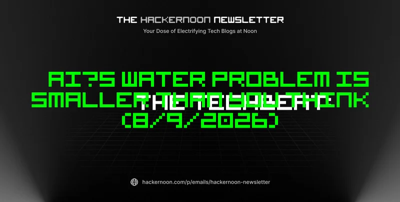 The TechBeat: AI’s Water Problem Is Smaller Than You Think (8/9/2026)