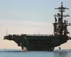 Trump dismisses USS Lincoln criticism and snaps at CNN reporter to ‘be quiet’