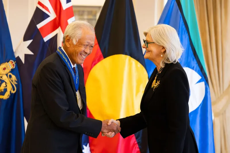 Former defence minister Ng Eng Hen conferred Honorary Officer of the Order of Australia award