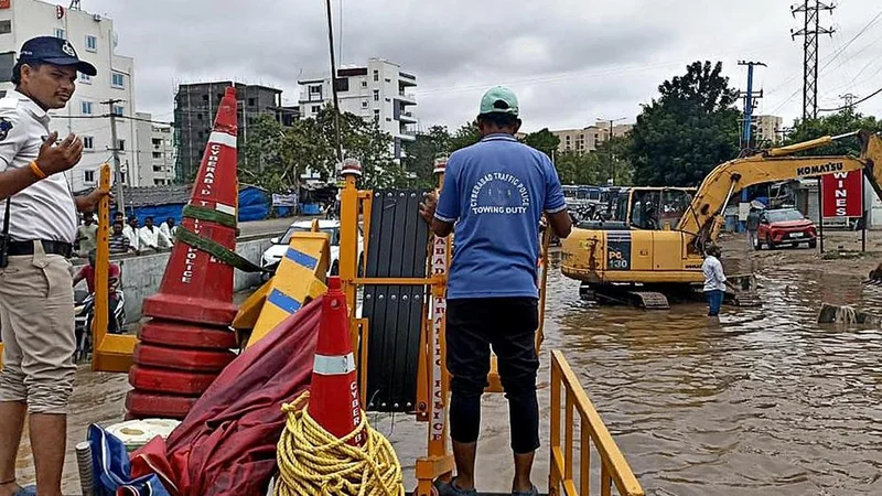 Cyberabad agencies collaborate to tackle monsoon flooding, potholes and traffic bottlenecks