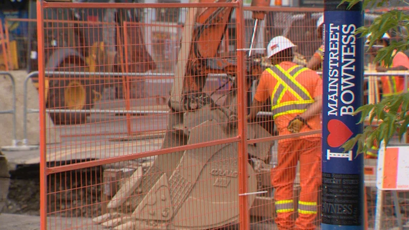 Bowness businesses contend with sinkhole after another Calgary water main break