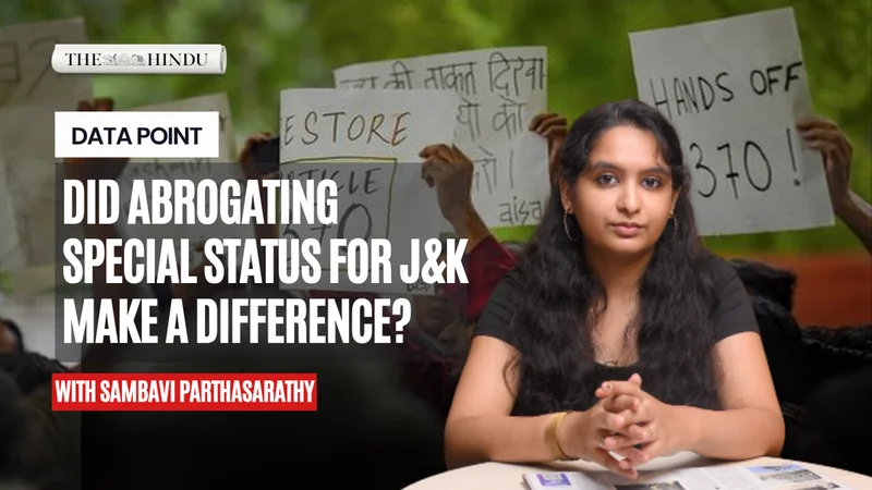Did reducing Jammu and Kashmir to a UT and abrogating its special status make a difference? | Data Point