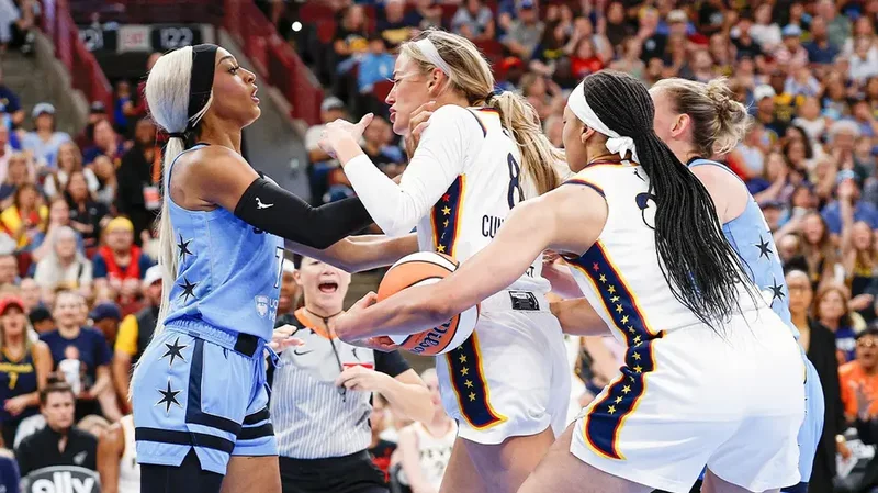 ESPN buries DiJonai Carrington dirty foul on Sophie Cunningham, 'white privilege' post