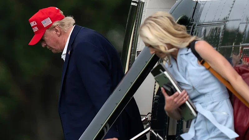 ‘Be quiet’: Trump berates reporter who asked about his relationship with female staffer