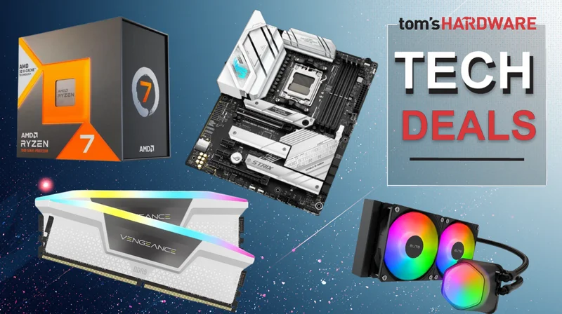 Snag AMD’s Ryzen 7 7700X3D with 16GB of RAM, motherboard, and a cooler for just $609 —  save $124 on a B650 ATX board and Corsair Vengeance RAM for a new gaming build