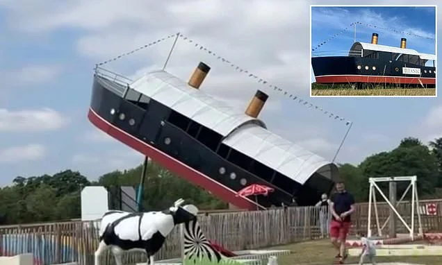 Outrage over 'disrespectful' Titanic-themed ride for children at family farm attraction