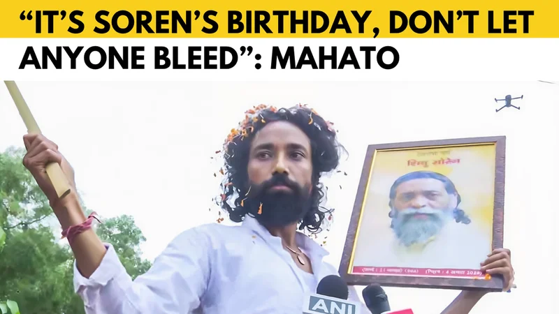 Despite hunger strike, JLKM leader Devendra Nath Mahato joins march to Jharkhand Assembly