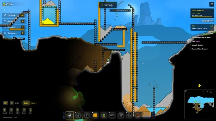 Sandustry is the first factory simulation game I've played that gets heaps right