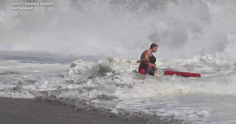 Family "forever grateful" after 10-year-old rescued from rip current by teen lifeguard
