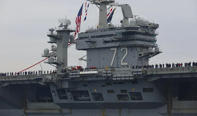 Trump says USS Abraham Lincoln deployment 'not nearly long enough' amid outcry from families