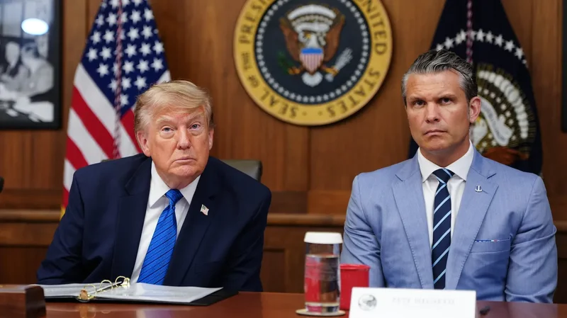 Trump backs Hegseth, calls reports to the contrary "treasonous"