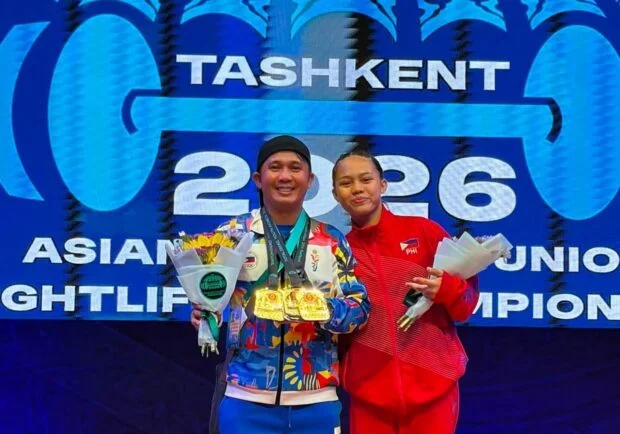 Jhodie Peralta wins 5 medals in Asian weightlifting