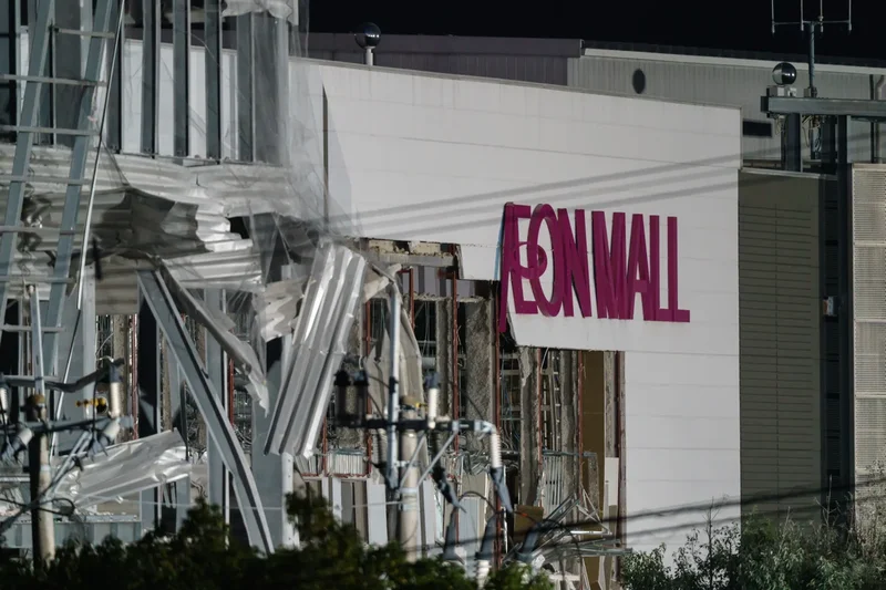 Two employees die in blast at collapsed Japan mall after reportedly being sent back inside after earthquake