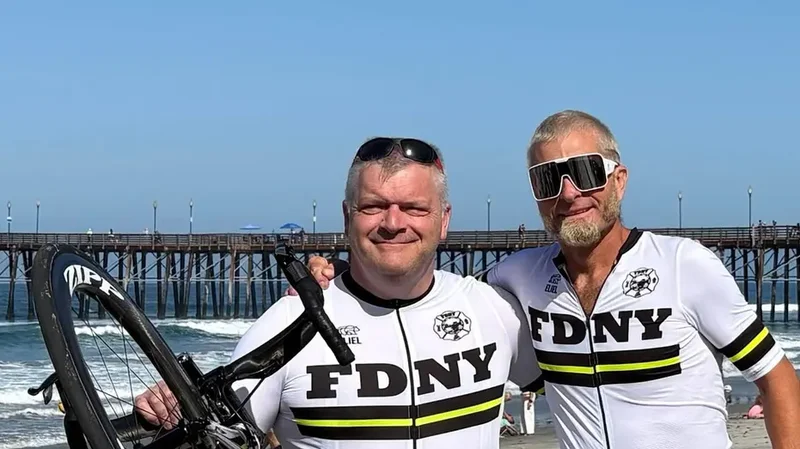 Navy veterans reunite after 30 years for 'grueling' cross-country bike challenge honoring 9/11