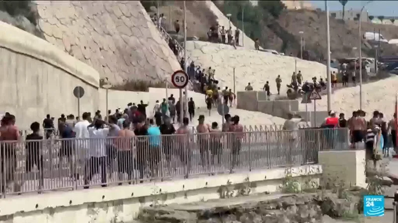 Ceuta: 60,000 cross the border, 57 died