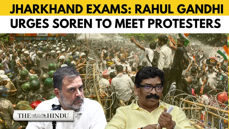 Watch: Jharkhand exam row: Rahul Gandhi urges Hemant Soren to meet protesters