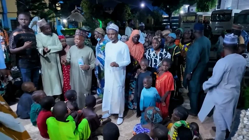 Exclusive report with the 308 people rescued by Nigerian forces