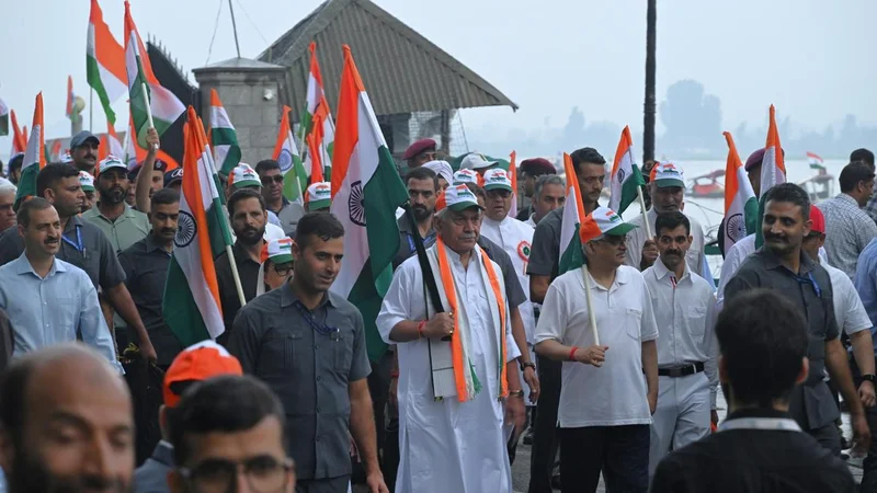 Hundreds attended Tiranga Yatra in Kashmir; LG says ‘sends a clear message’