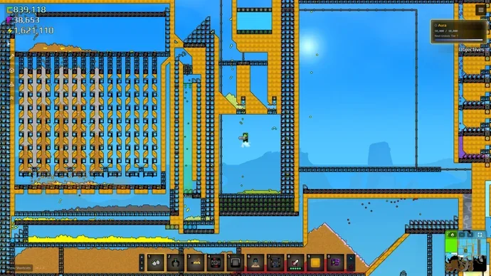 Sandustry, the factory game where every single pixel is a resource you can build with, is out in early access