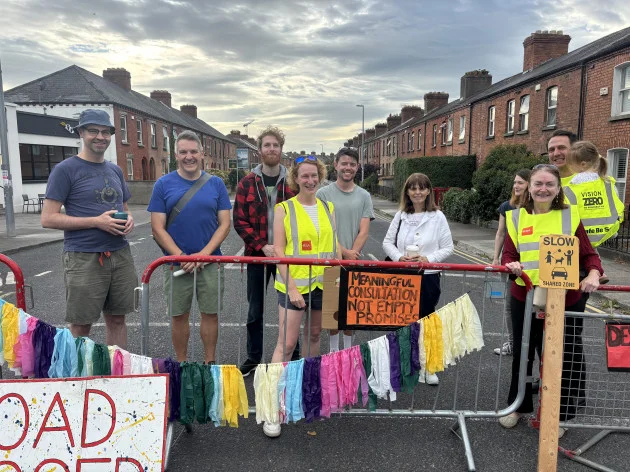 Car damage, safety issues and aggression: Drumcondra residents block busy road in protest