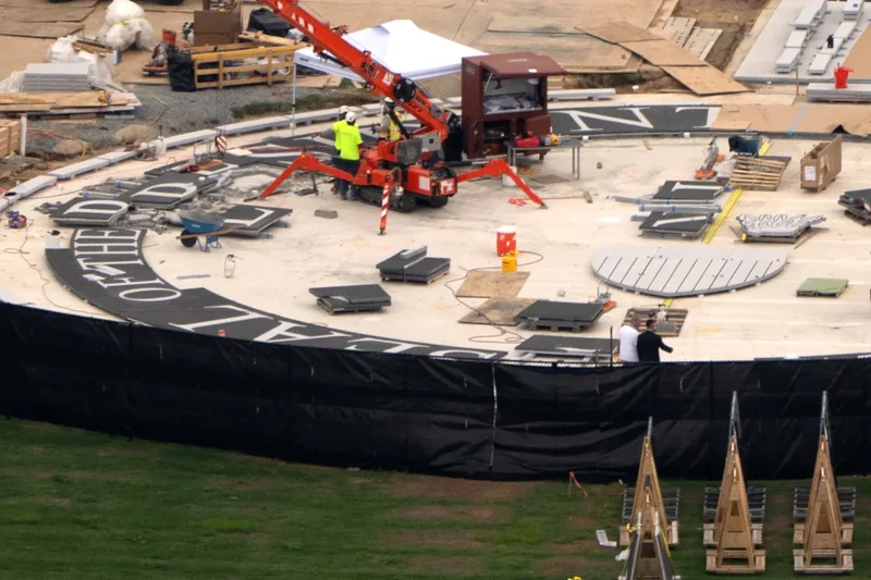 Trump is already redoing his $5M White House helipad after complaining it was slanted