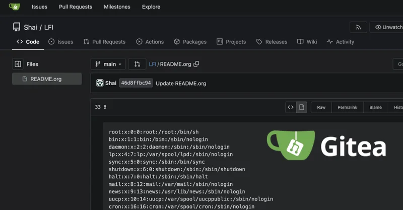 Critical Gitea Flaw Let Unauthenticated Attackers Read Server Files via Org-Mode Markup