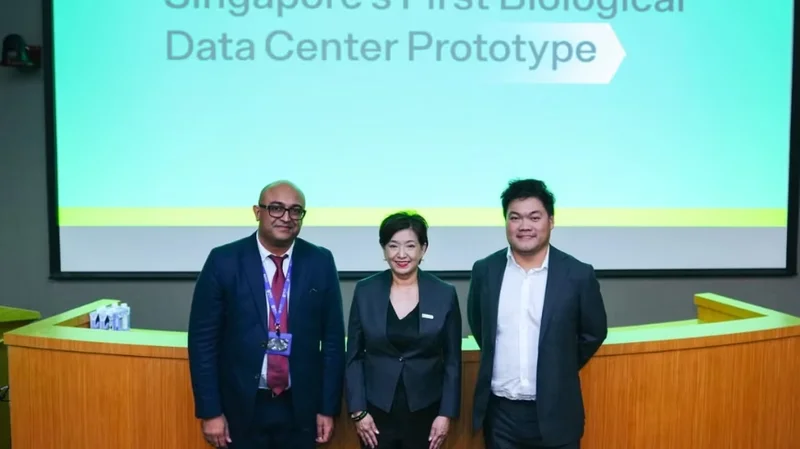 A data centre rack running on living neurons is now operating in Singapore