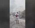 Rockfall hits Italian city after earthquake in Naples – video