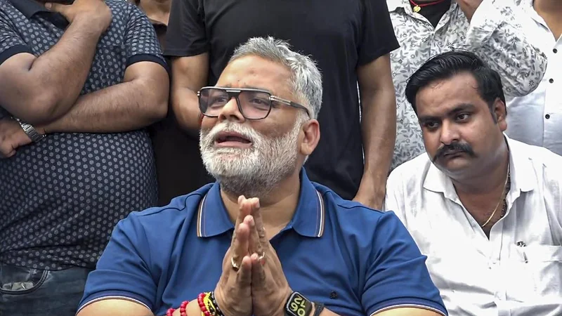 Pappu Yadav’s ‘seer’ skit puts SP in a bind; party leader terms it ‘incorrect act’