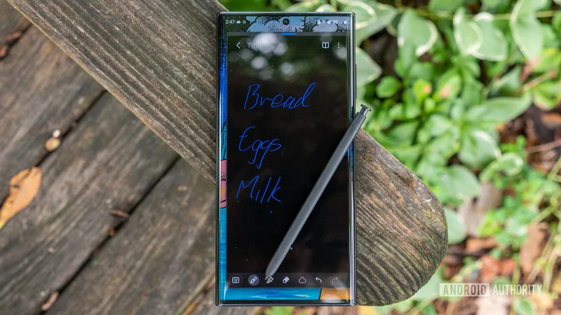 Samsung Notes could pick up a new S Pen trick to create more space