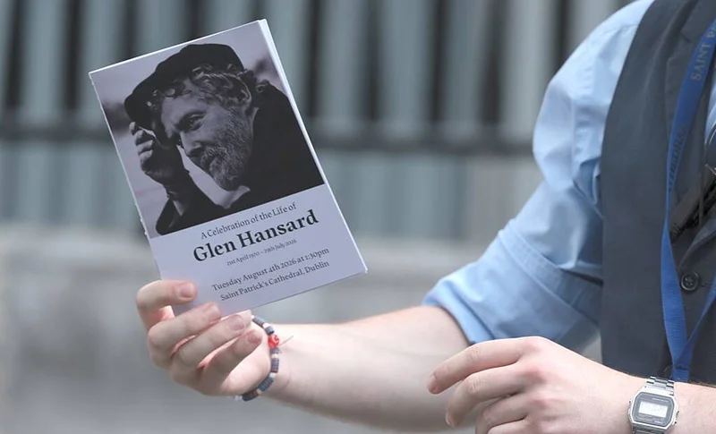 Watch: Hundreds gather at St Patrick's Cathedral for the funeral of Glen Hansard