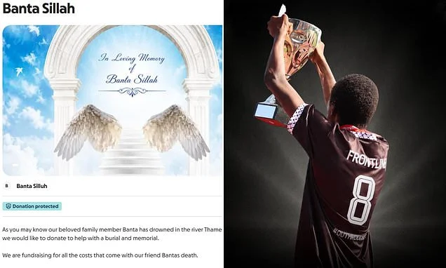 Heartless scammers set up fake fundraiser after 'talented young footballer', 14, drowned in the River Thames